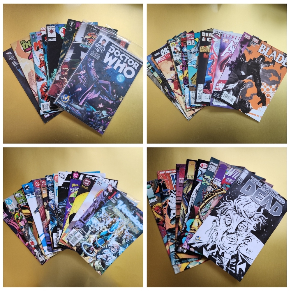 lot of 46 assorted comic books from Marvel, DC, Image, Valiant, and more